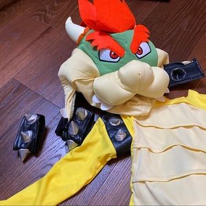 Kids Super Mario Brothers Bowser Costume Size 5/6